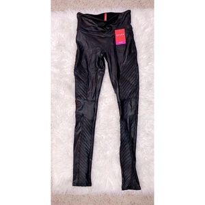 Black metallic shape faux spanx